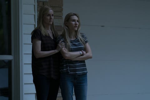 ozark l to r laura linney as wendy byrde, sofia hublitz as charlotte byrde in episode 407 of ozark cr steve dietlnetflix © 2022