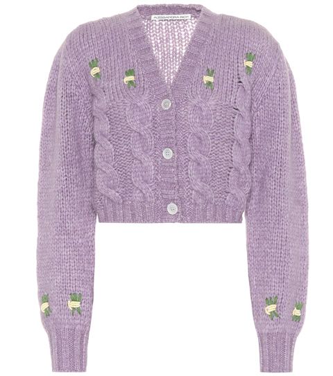 Clothing, Outerwear, Sweater, Violet, Purple, Lavender, Cardigan, Lilac, Sleeve, Woolen, 