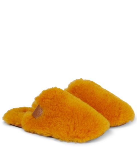 slippers con pelo