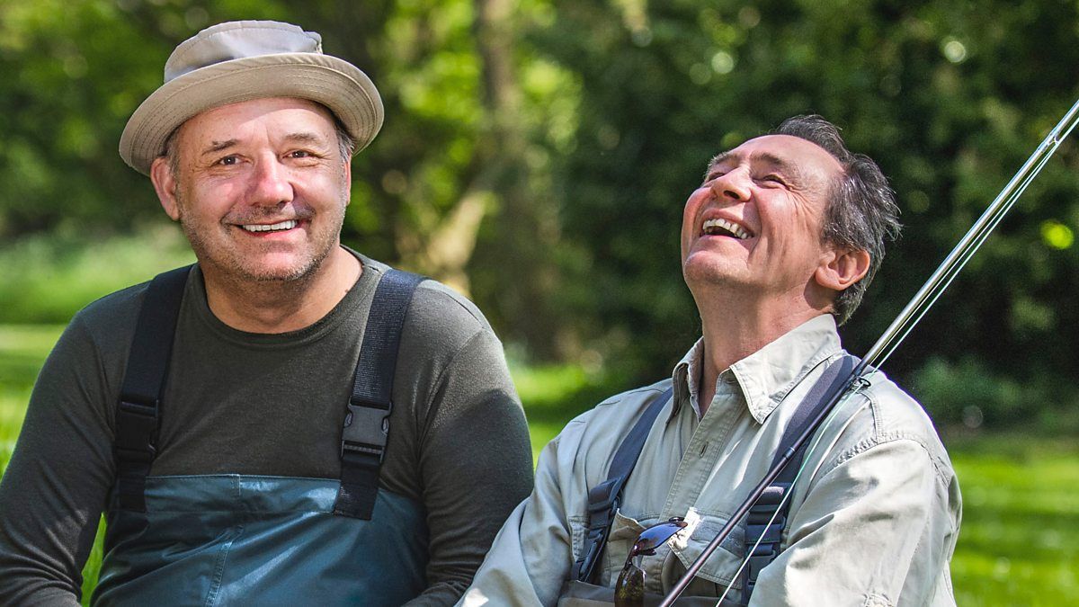 bob mortimer hat in gone fishing