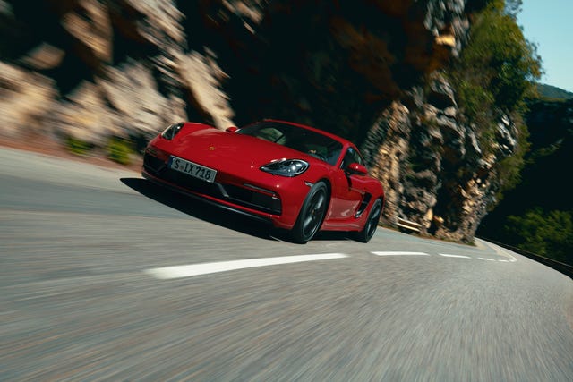 red porsche cayman gts 4