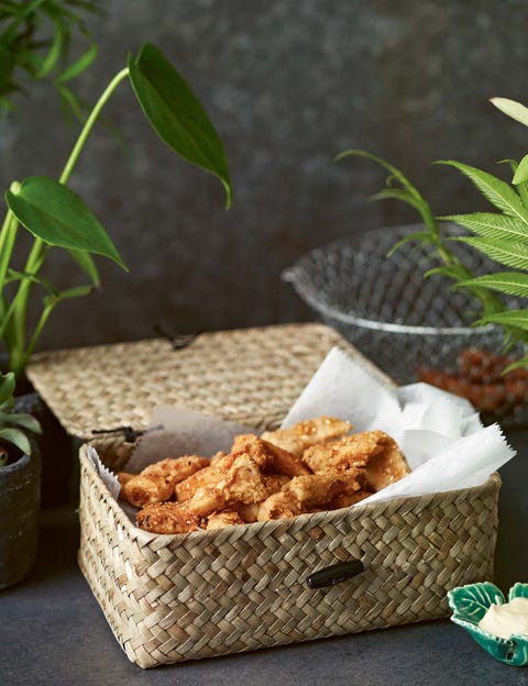 Recept met jackfruit: gefrituurd jackfruit karaage gefrituurd jackfruit karaage
