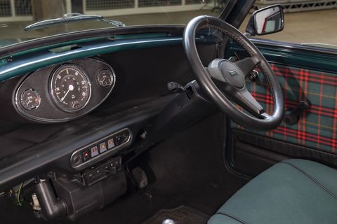 classic mini electric interior