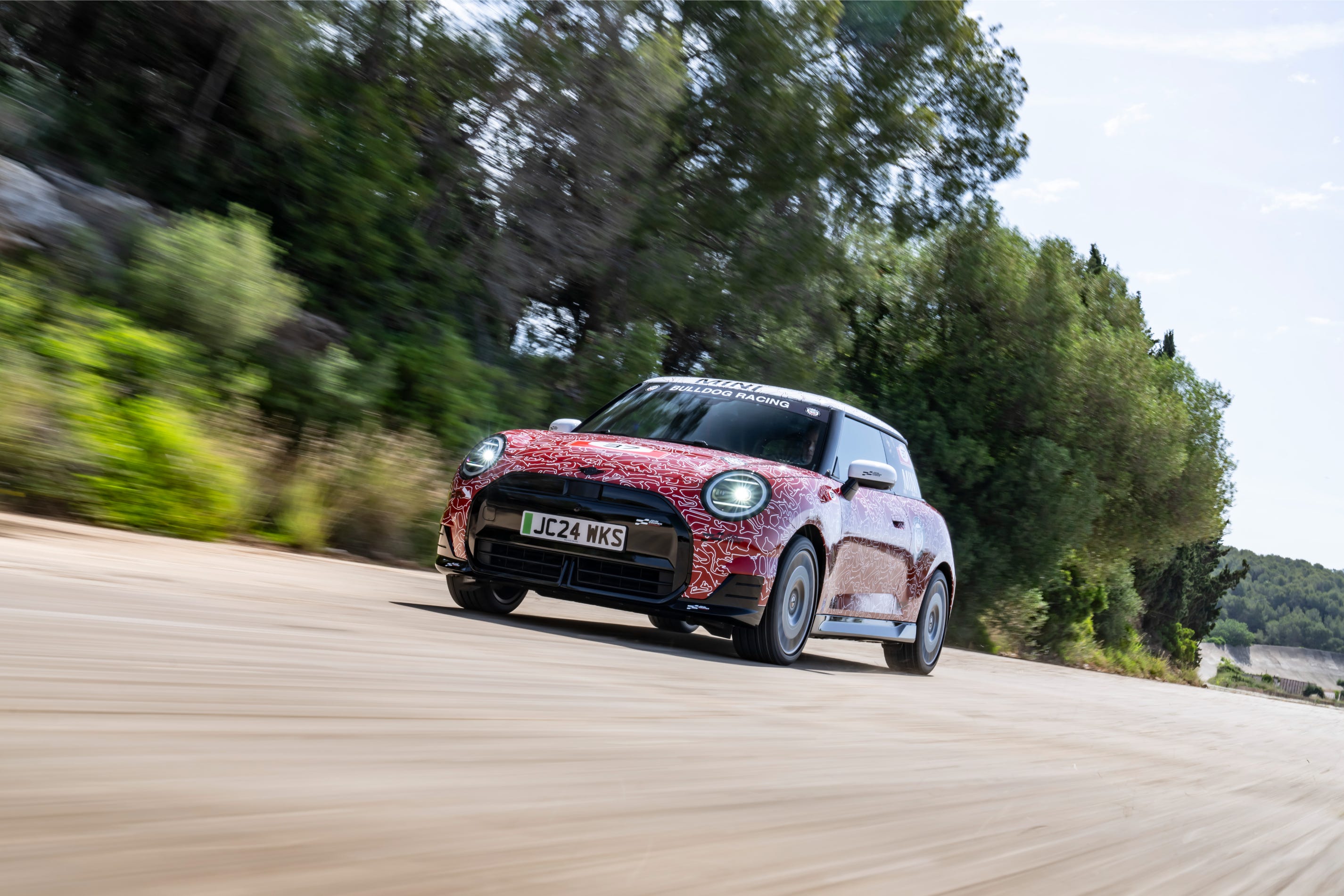 Mini John Cooper Works E PROtotype Set for Goodwood Hill Climb