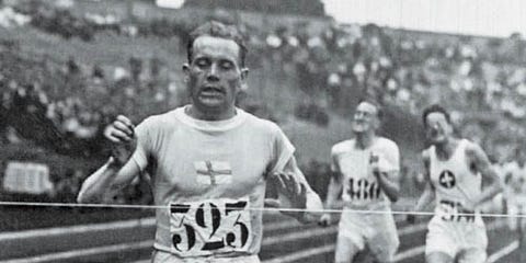 Paavo Nurmi winning Olympic gold in 1924 Paavo Nurmi winning Olympic gold in 1924