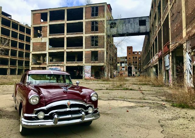1953 packard patrician at detroit packard plant