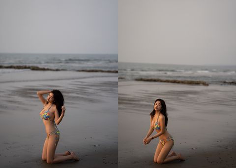 Photograph, Sea, Beauty, Photography, Beach, Summer, Standing, Ocean, Vacation, Photo shoot, 