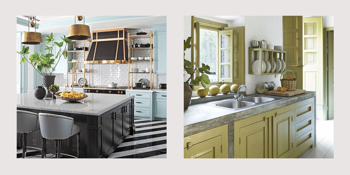 15 Best Painted Kitchen Cabinets, Is There Any Special Paint For Kitchen Cabinets