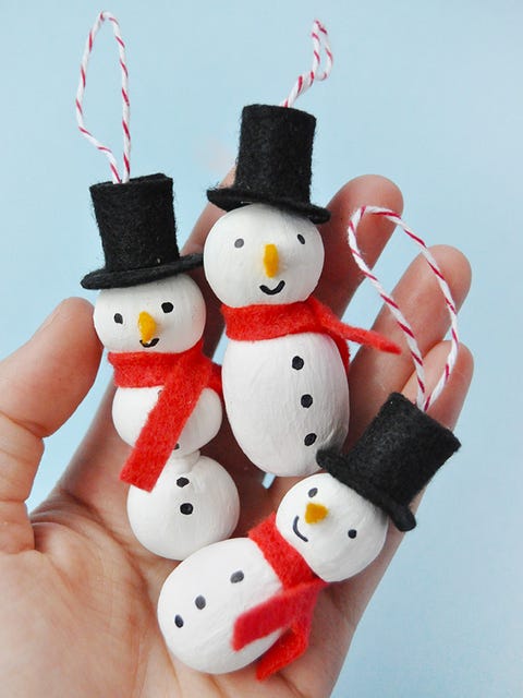 27 Diy Snowman Ornaments How To Make Snowman Ornaments For Christmas