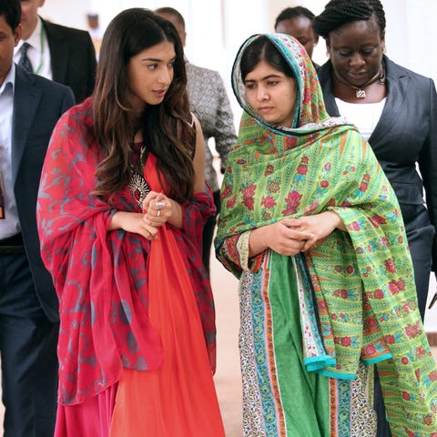 Shiza Shahid and Malala Yousafzai shiza shahid and malala yousafzai