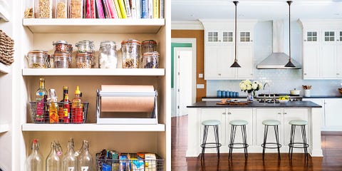 pantry and kitchen island