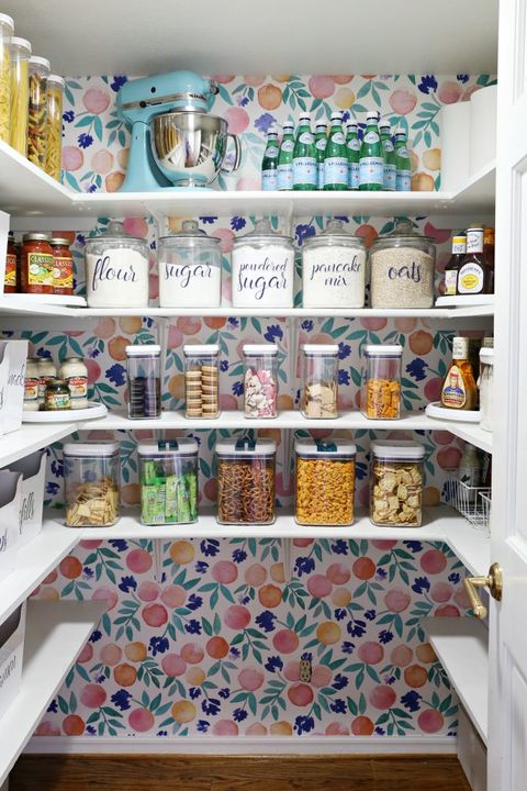 20 Clever Pantry Organization Ideas And, What To Use Line Pantry Shelves