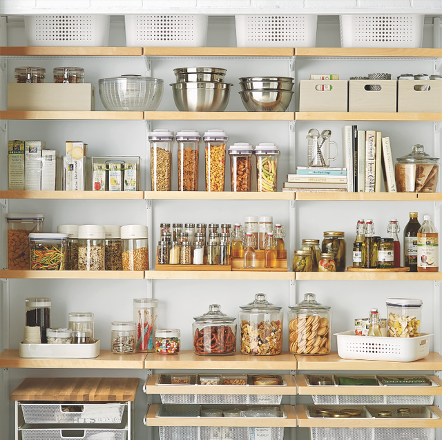 Kitchen Pantry Organization Ideas, Open Pantry Shelving