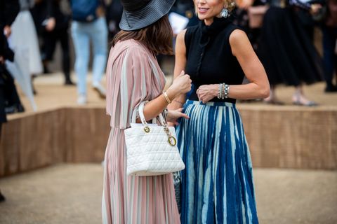 Street Style : Paris Fashion Week - Womenswear Spring Summer 2020 : Day Two