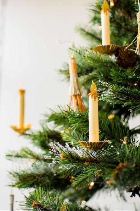 paper candles dıƴ chrıstmas ornaments