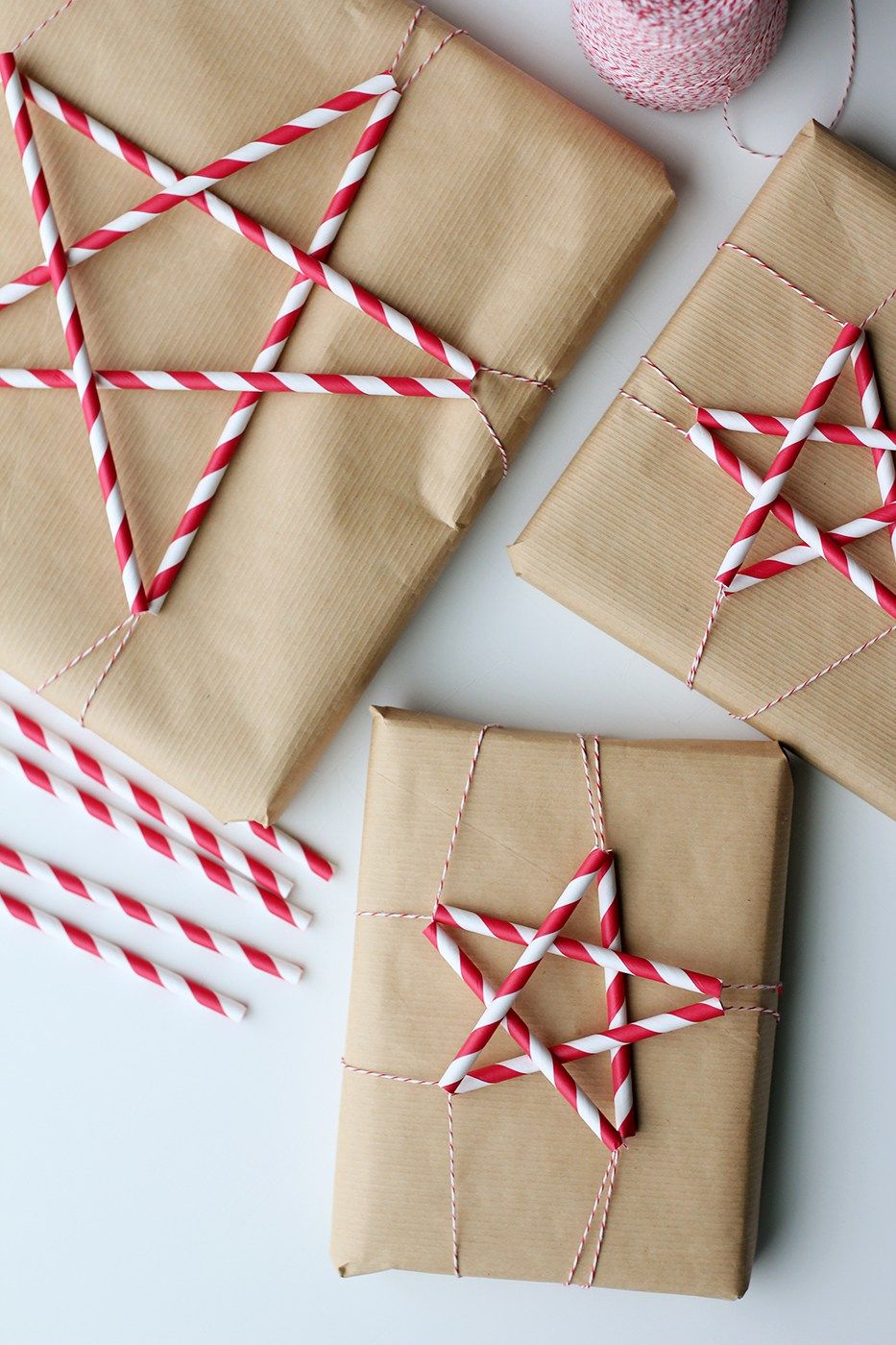 paper ribbon gift wrapping