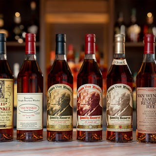 bottles of pappy van winkle whiskey