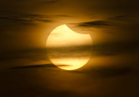Partial Solar Eclipse In China