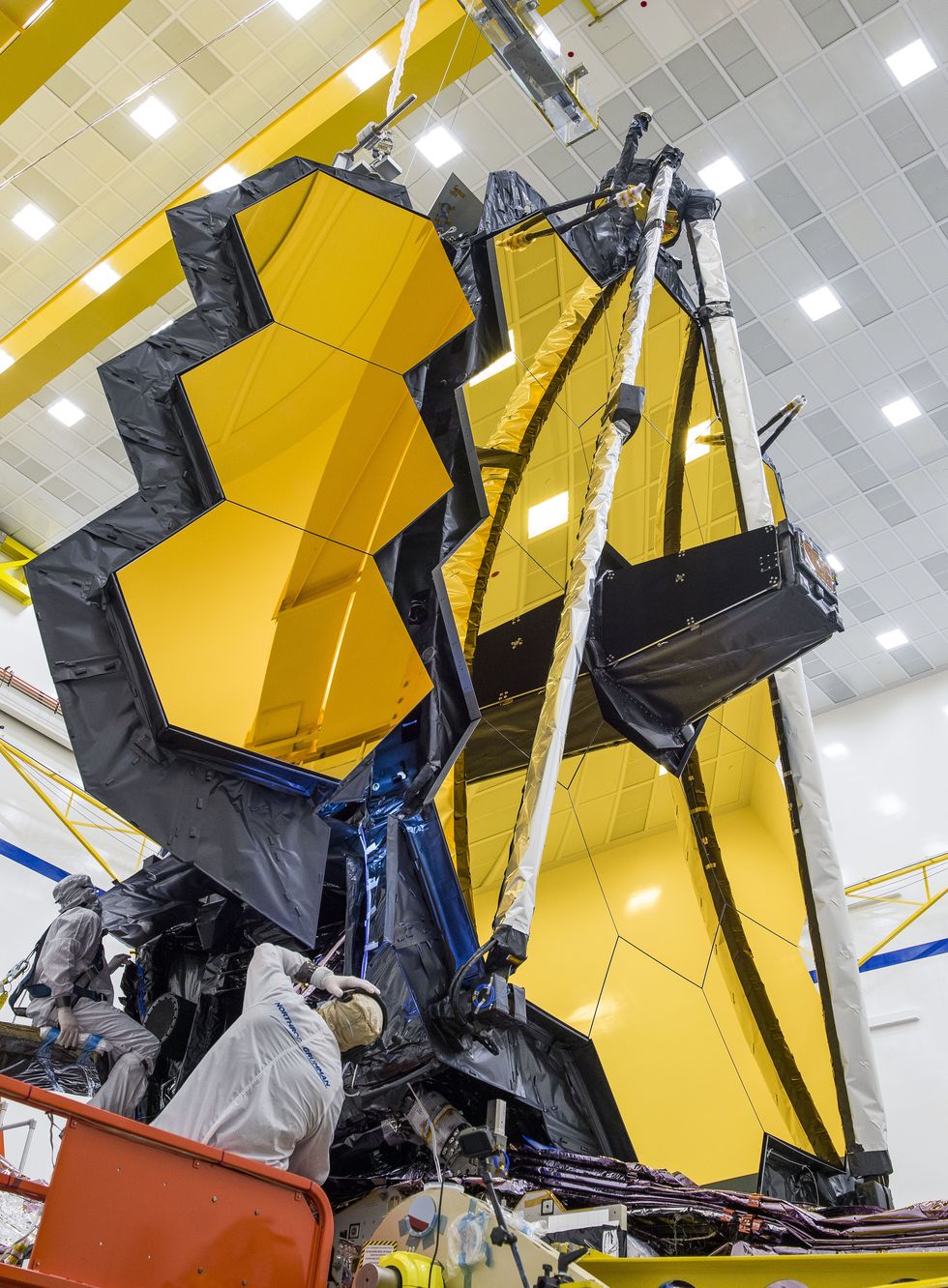 NASA's James Webb Telescope Spreads Its Reflective Wings for the First Time