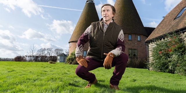 steve coogan shooting alan partridge from the oast house