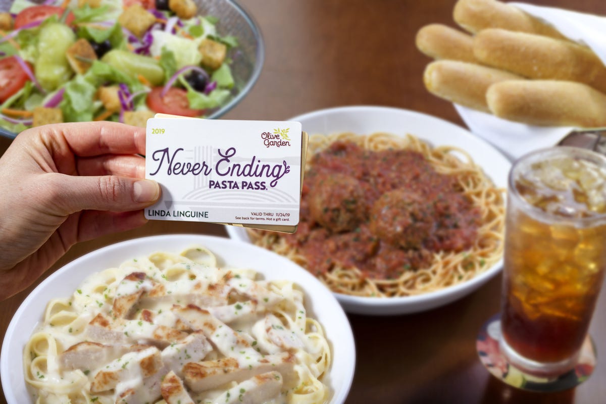 Olive Garden’s Lifetime Pasta Pass Sold Out So Quickly It Felt Like