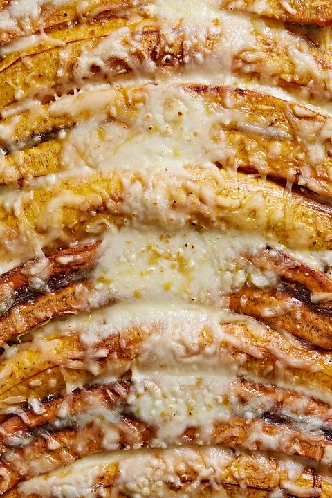 close up of pastelon topped with mozzarella