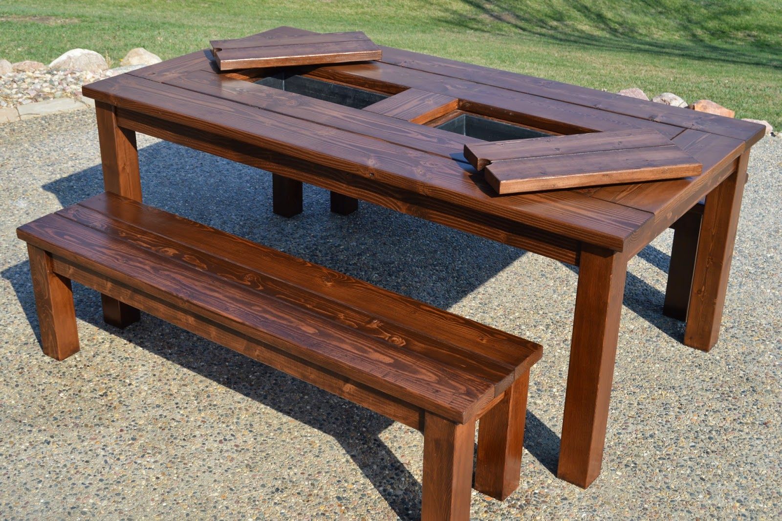 Wooden Garden Table Off 73, Wood Outdoor Table