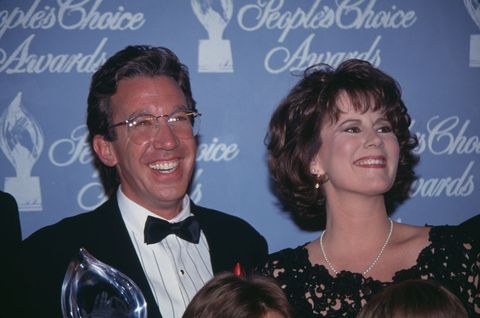 american actor and comedian tim allen and american actress patricia richardson attend the 19th annual peoples choice awards, held at universal studios hollywood in universal city, california, 17th march 1993 photo by vinnie zuffantemichael ochs archivesgetty images