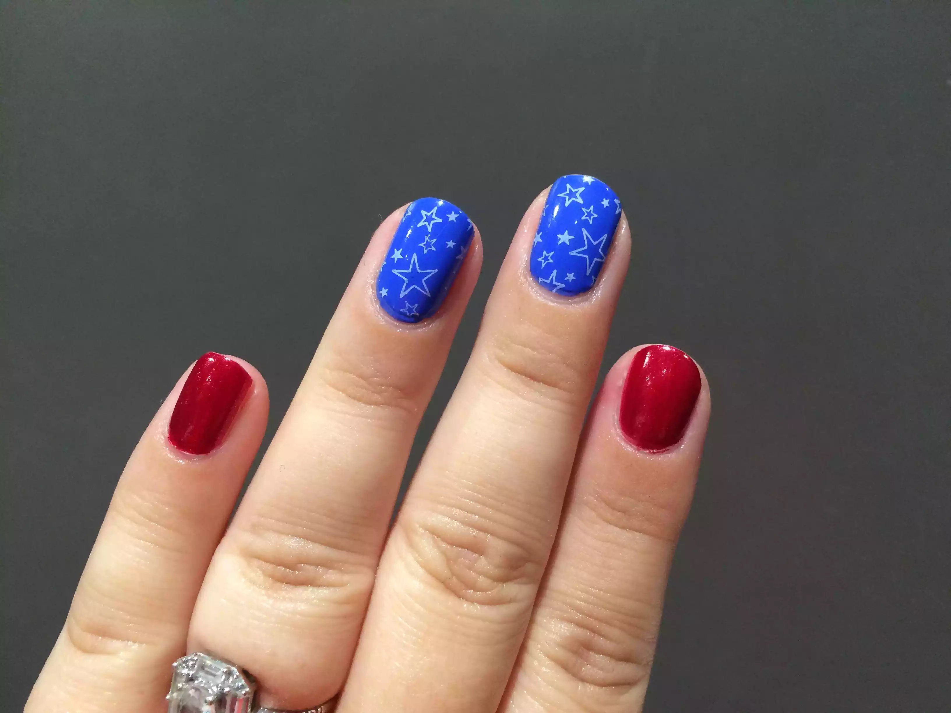 Red white blue ombre nails, 4th july nails, Mest fascinerande 26 ...