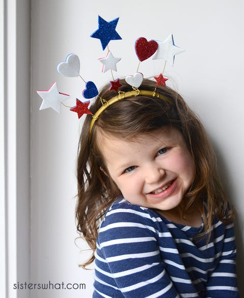 diy patriotic headband 4th of july crafts