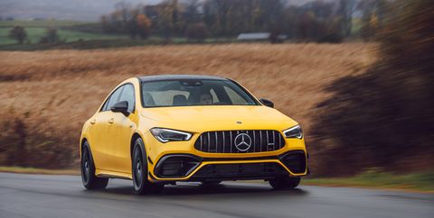 cla45 amg at road  track's performance car of the year tests