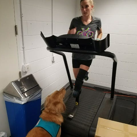 Allysa Seely and her dog allysa seely and her dog