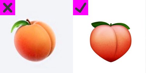 Peach butt emoji