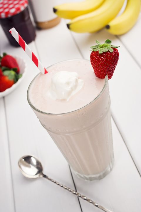 Peanut Butter and Strawberry Jelly Smoothie