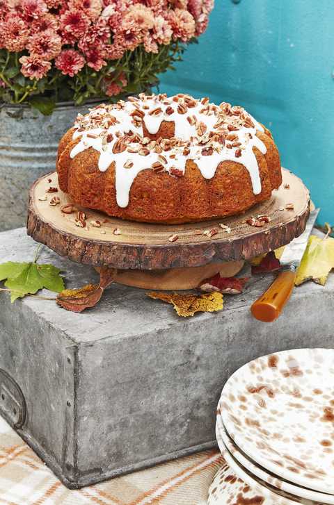 pecan pumpkin bundt cake with cream cheese glaze recipe