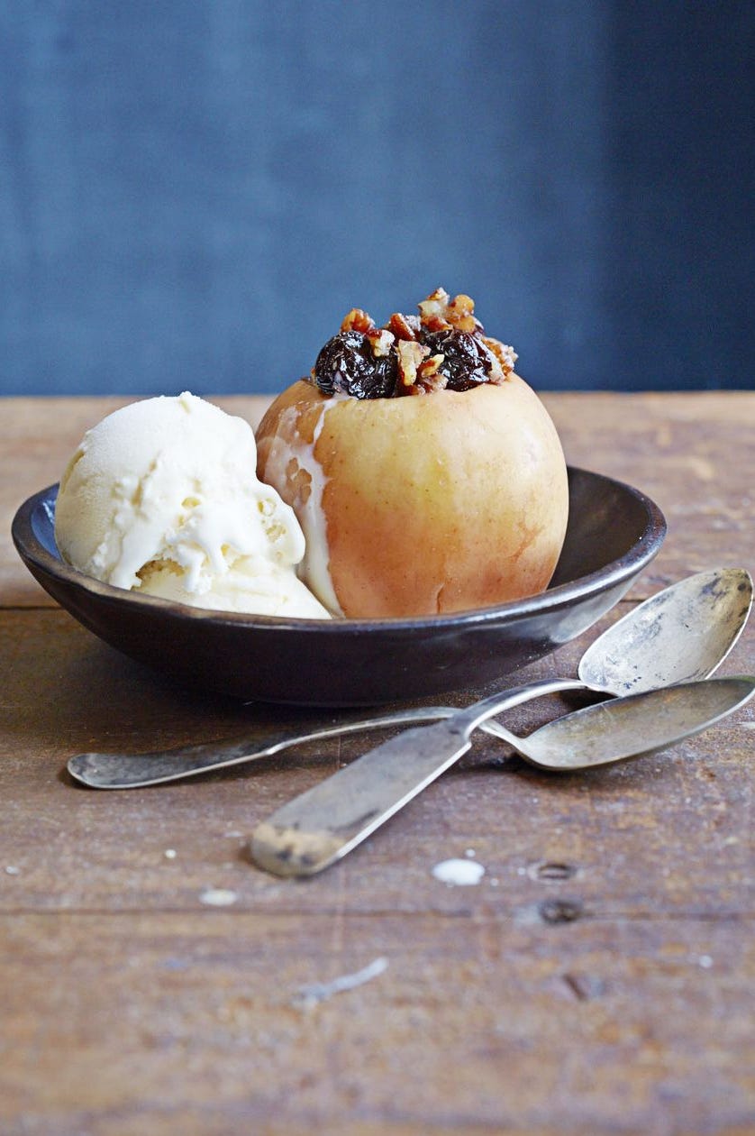 Pecan-Stuffed "Baked" Apples - Dessert