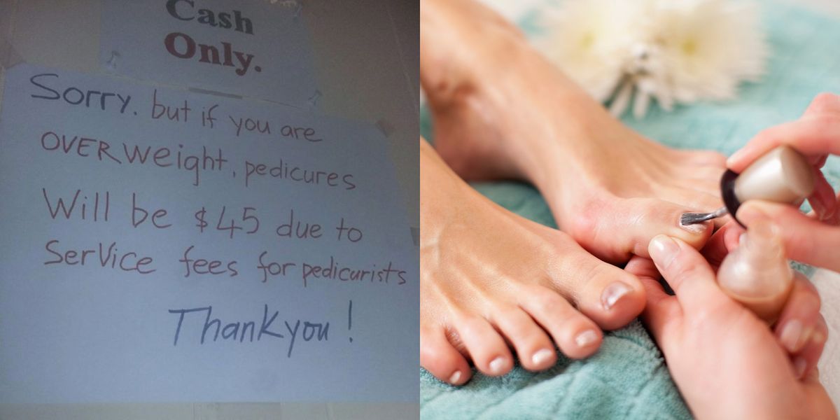 Nail Salon Fat Shaming Customers By Charging Overweight People More