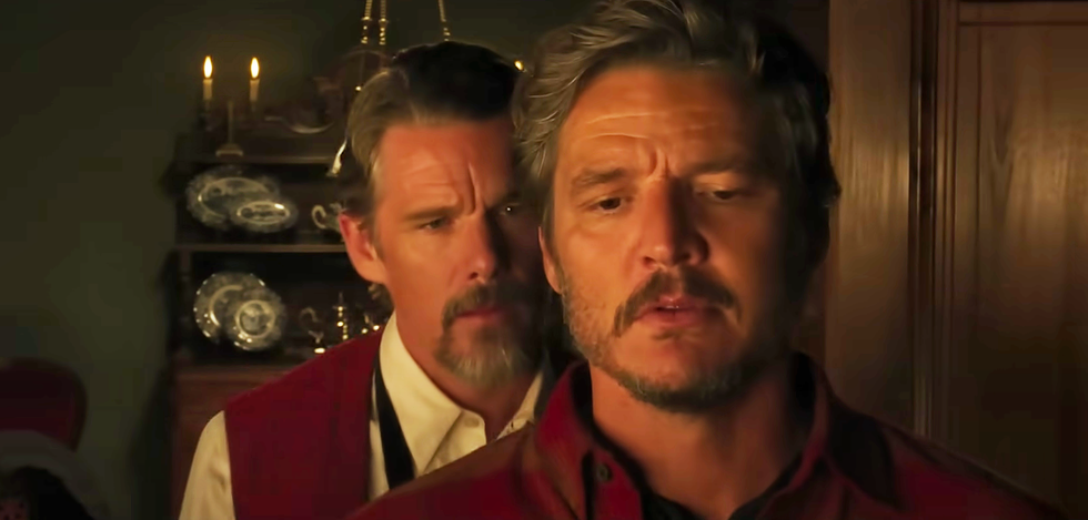Here's Your First Look at Pedro Pascal and Ethan Hawke as Gay Cowboys in <em>Strange Way of Life</em> thumbnail