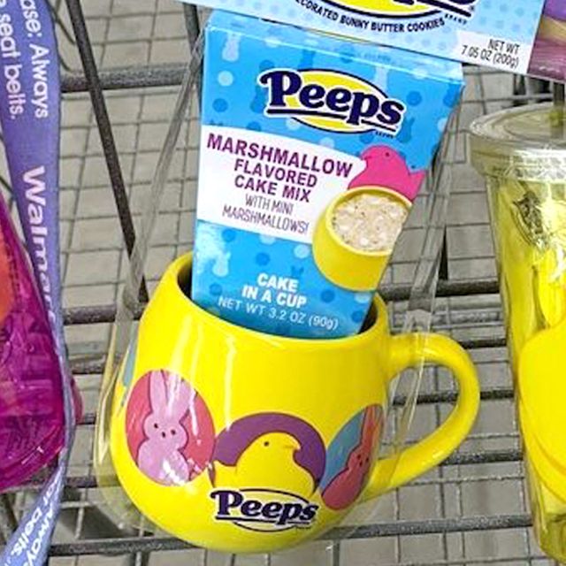 peeps marshmallow easter cake in a cup