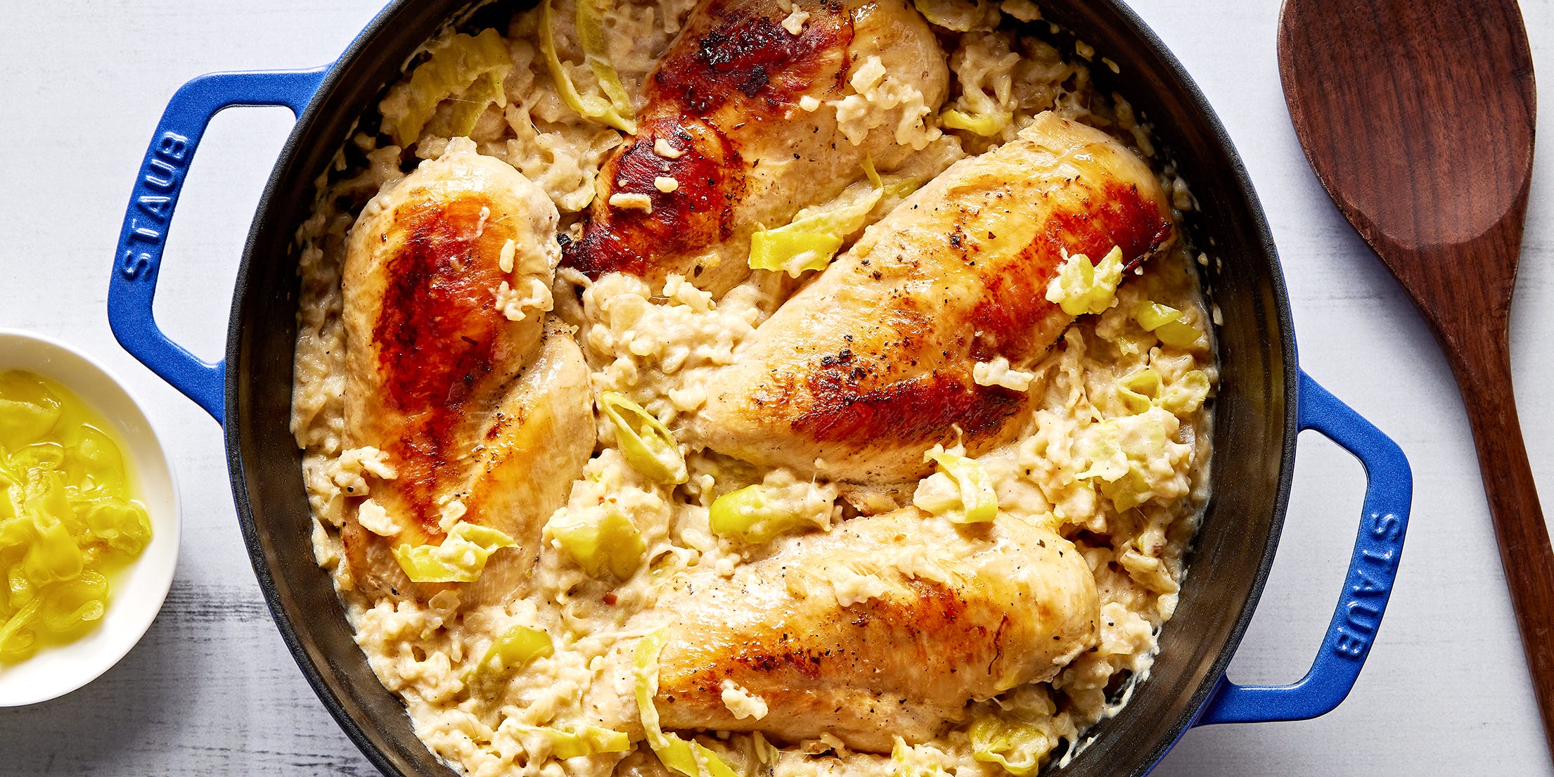 This Pepperoncini Chicken & Rice Dinner Comes Together In Just One Pot