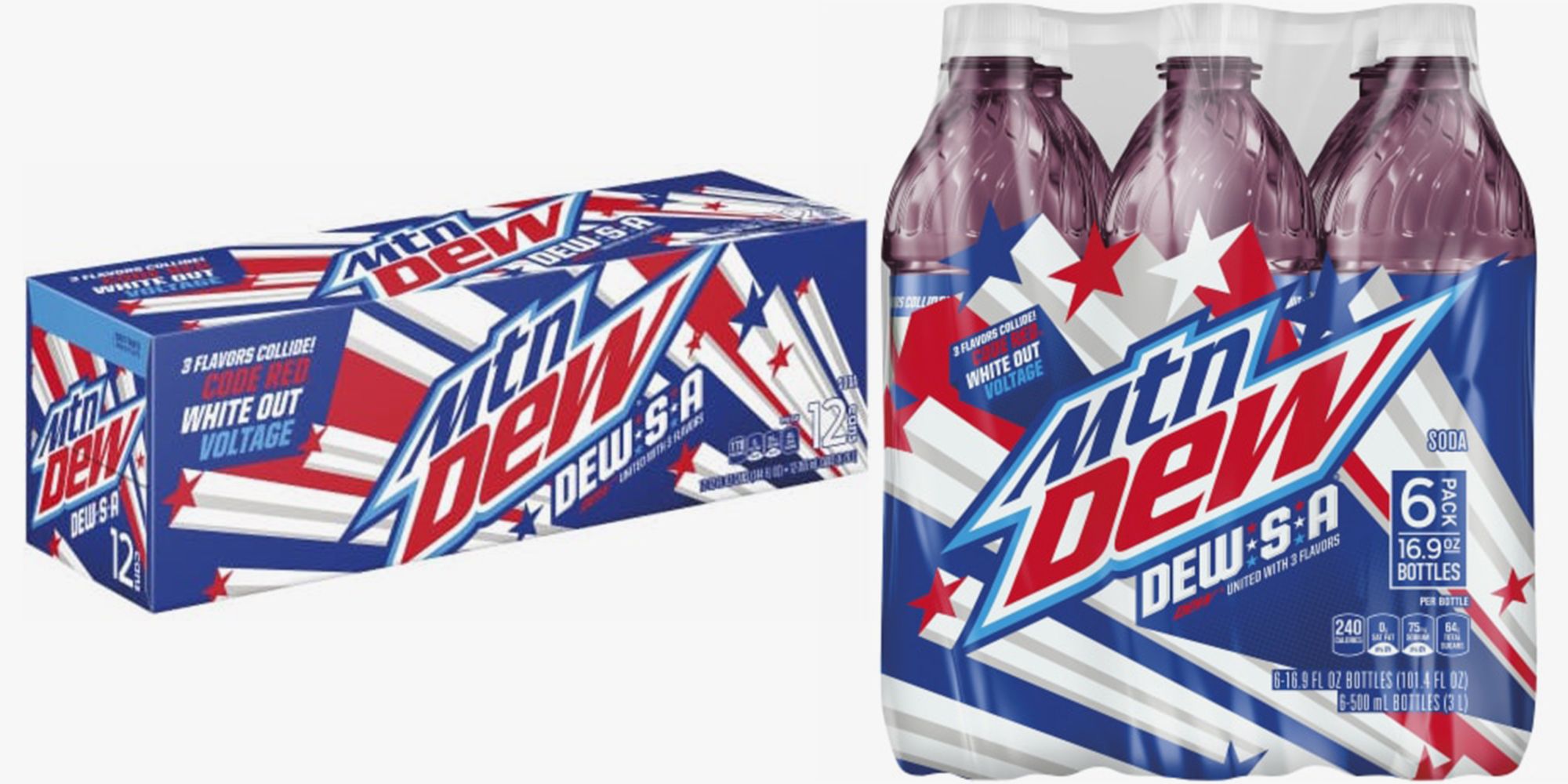 Mountain Dew S Dew S A Flavor Is Back And Combines Code Red White Out And Voltage Sodas