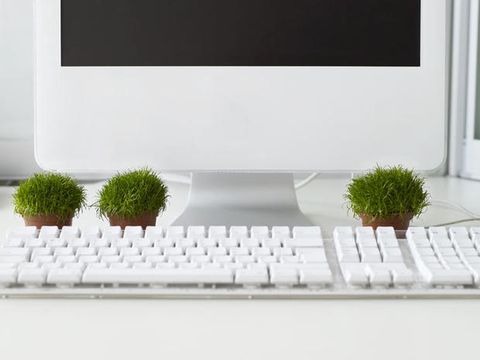 Wall, Office equipment, Output device, Space bar, Peripheral, Computer keyboard, Rectangle, Computer monitor accessory, Input device, Computer, 