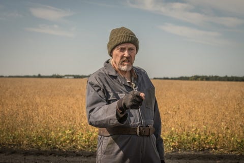 christopher walken interpreta a percy schmeiser en la película percy