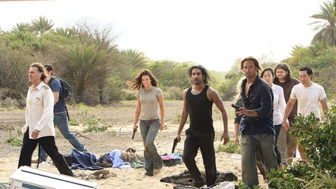 matthew fox, evangeline lilly, josh holloway, naveen andrews, jorge garcia, daniel dae kim in lost