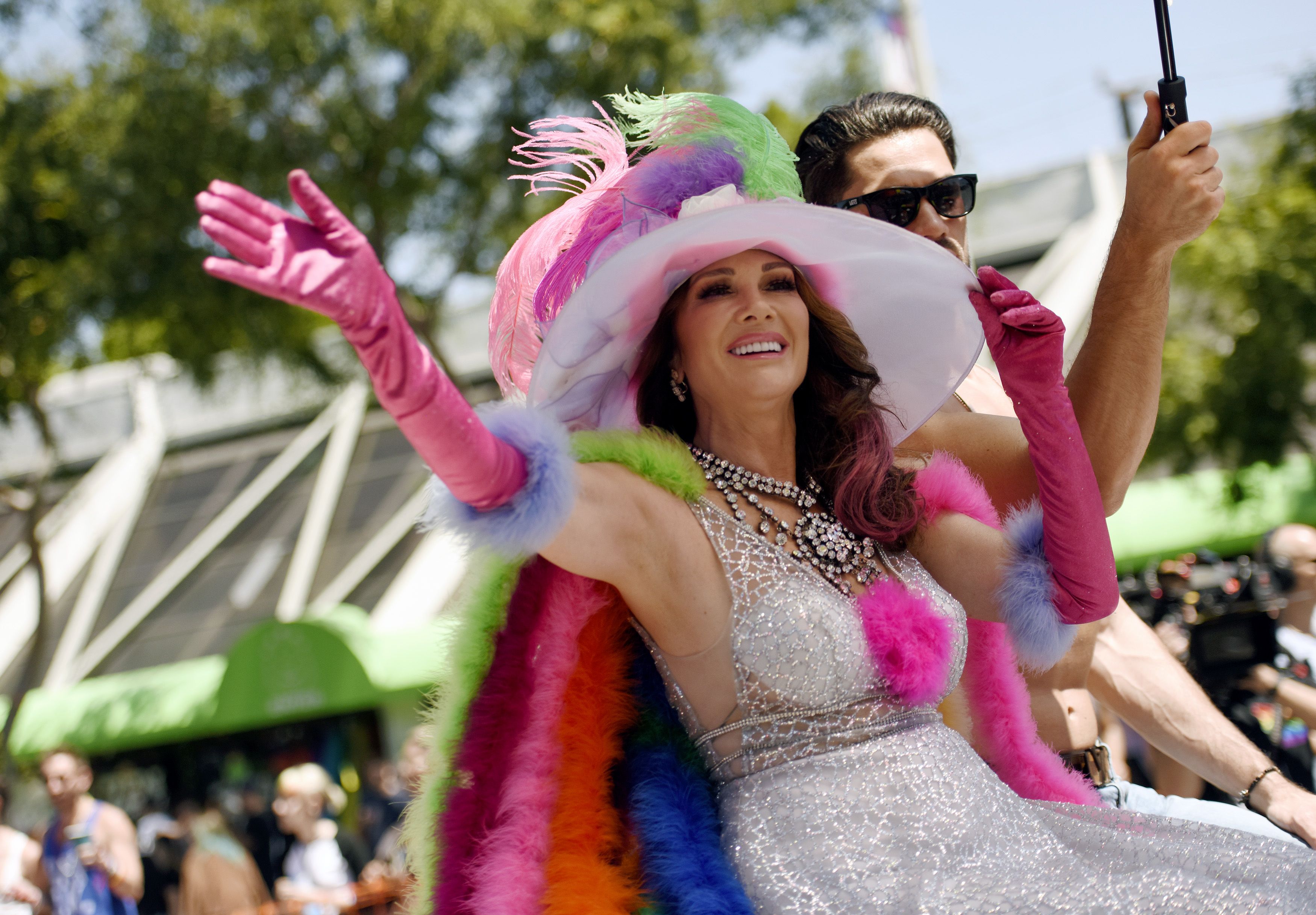 Lisa Vanderpump S Net Worth How Vanderpump Rules Star Makes Money   Personality Lisa Vanderpump Seen At The La Pride Parade On News Photo 1576521862 