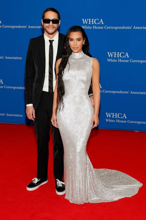 pete davidson and kim kardashian at the 2022 white house correspondents' association dinner