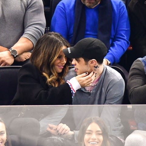 Kate Beckinsale and Pete Davidson kiss at New York Rangers Game Kate Beckinsale and Pete Davidson kiss at New York Rangers Game