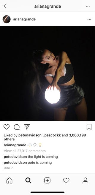 A Timeline Of Ariana Grande And Pete Davidson Flirting On Instagram Pete Davidson Deletes His Instagram