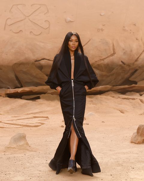 paris, france march 02 editorial use only for non editorial use please seek approval from fashion house naomi campbell walks the runway during the off white womenswear fall winter 2023 2024 show as part of paris fashion week on march 02, 2023 in paris, france photo by taylor hillgetty images