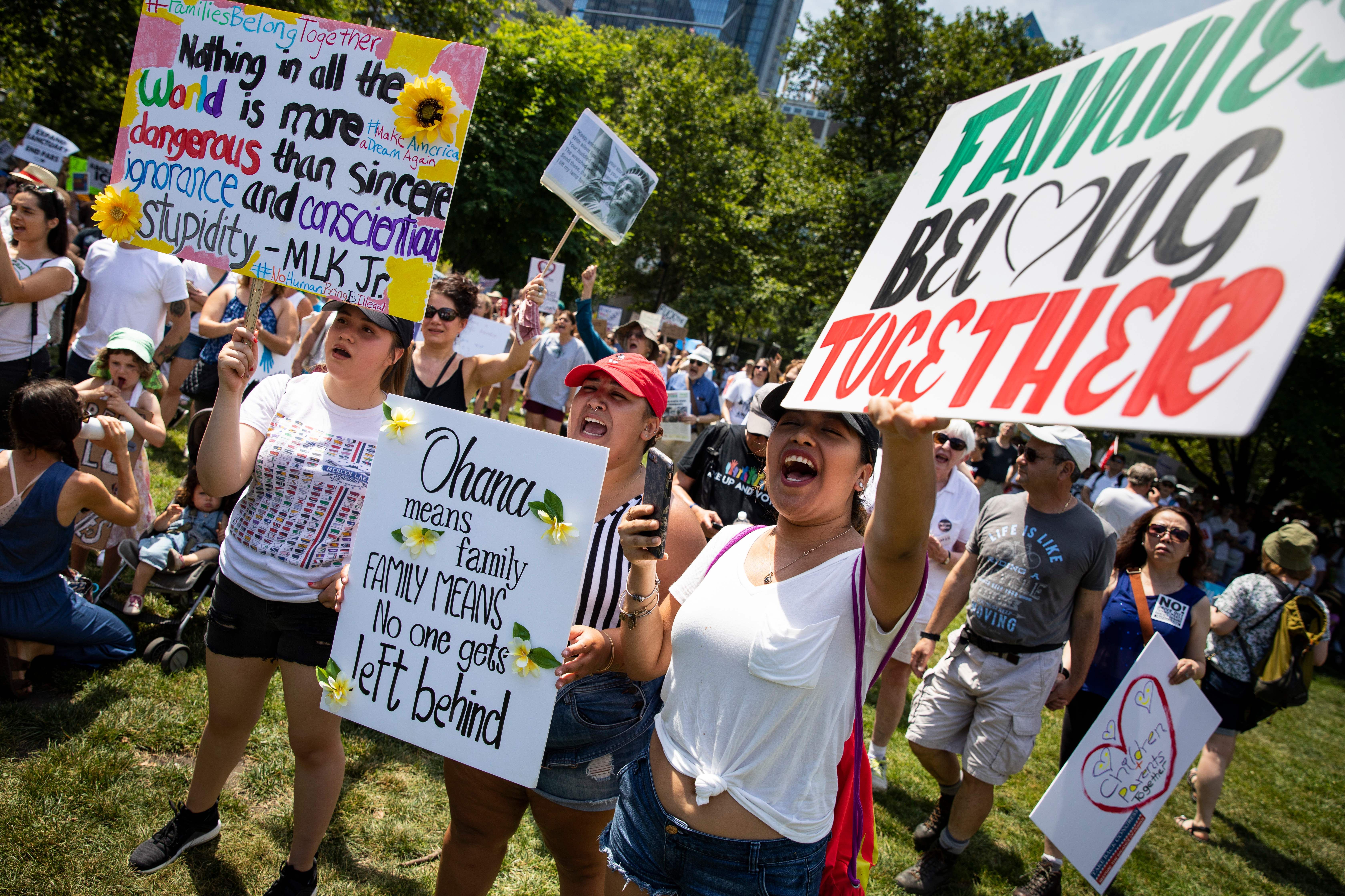 immigration protest signs